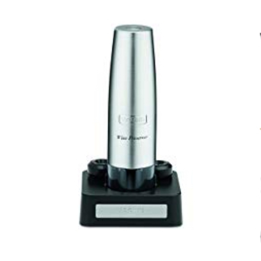 NIB WARING PRO CORDLESS WINE PRESERVER SILV STEEL